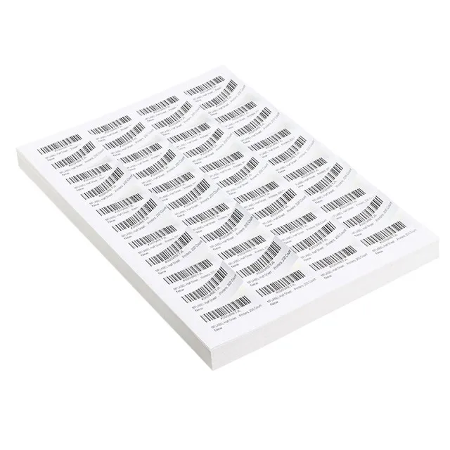 Flexography Custom A4 Sheet A4 Label Paper Shipping Blank Sheet Labels Barcode Stickers Inkjet A4 Sheet Of Labels