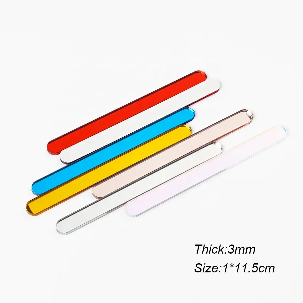 Acrylic Cake Popsicle Sticks Reusable Mirror Mini Ice Cream Stick  Healthy Snacks for Party Festival Diy Ice Cream