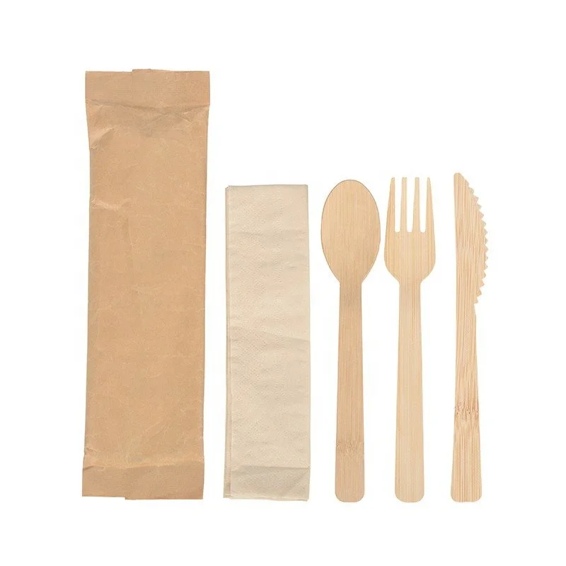 disposable bamboo spoon fork knife travel real bamboo utensils wooden cutlery bamboo cutlery