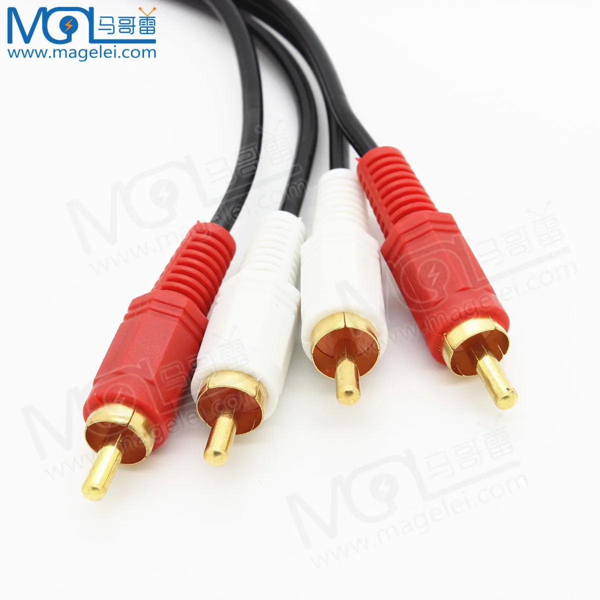OEM Stereo RCA Cable High-performance Premium Audio 2rca to 2rca Interconnect Cable Double RCA Male to Male Wire For Computer