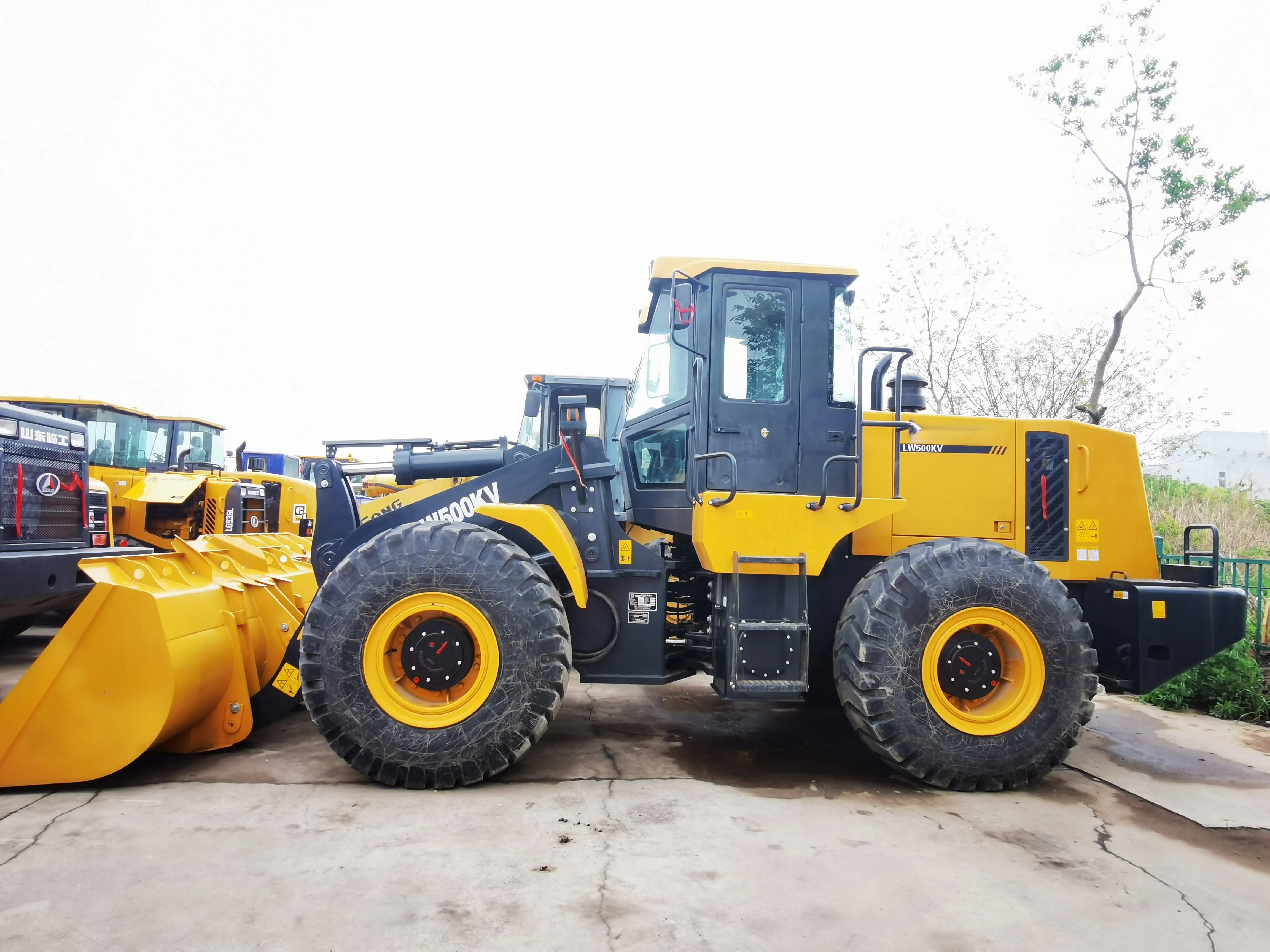 High Quality Used LW500KV 5ton Front Wheel Loader 162kw Weichai Engine Cheap Sale Farm Used Backhoe Loader Excavator 5 ton Rated