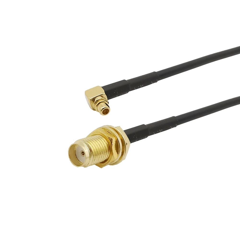  Штекерный Прямоугольный переключатель MMCX гнездовой разъем RF Pigtail RG174 перемычка кабель для провода адаптер штепсельной