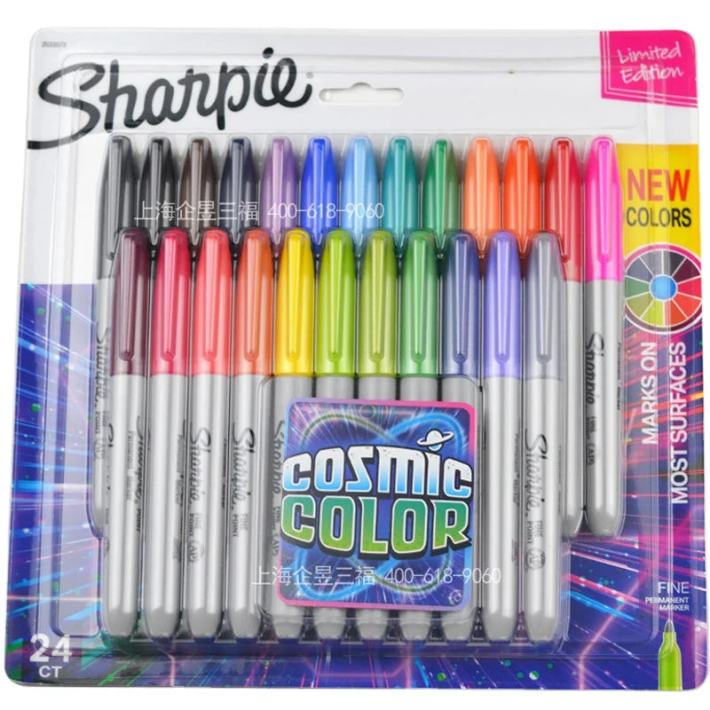 12 24 colors American sanford sharpie fine-tip colored permanent marker pen Sharpie Fine Highlighter pen