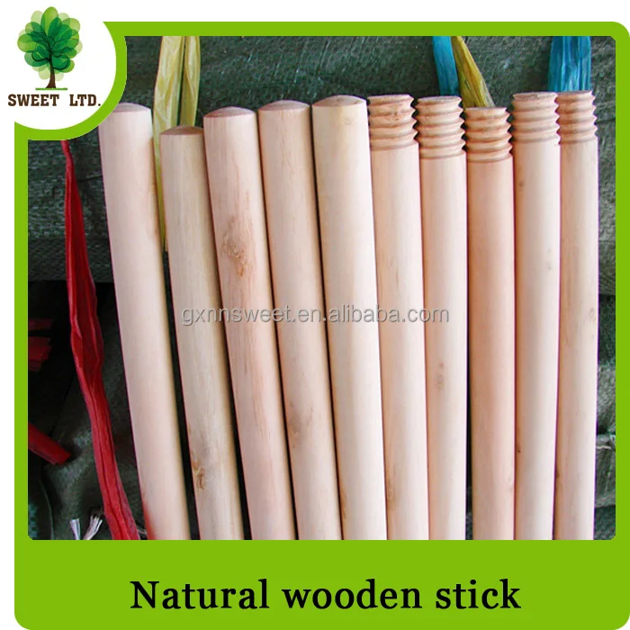 PVC Broom Head Mop Stick Plastic and Eucalyptus Wood Stick Household Floor Brooms with Dustpan for Home Use