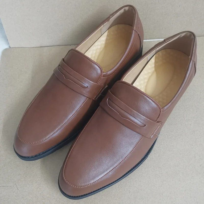 Hot Genuine Leather Men Dress Evening Party Wedding Shoes Daily Office Suit Shoes Work Professional Manager Shoes