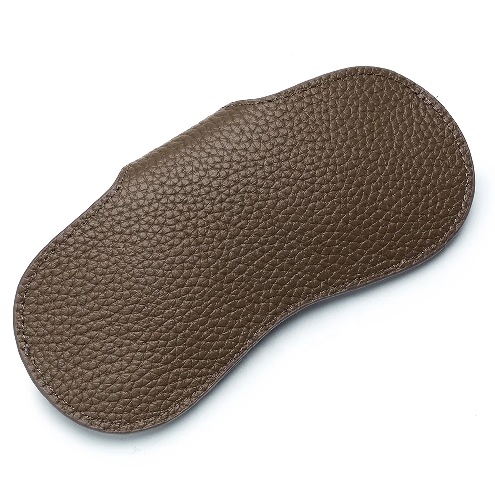 New Designer Fashion Genuine Leather Custom Logo Glasses Case Sunglasses Case Eyeglass Pouch