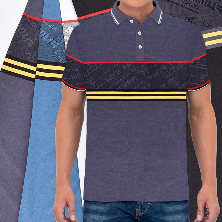 Latest Trends Golf Polo Shirt Pique Fabric 50% Tencel 50% Cotton Soft And Anti-Static Cotton Polo Fabric