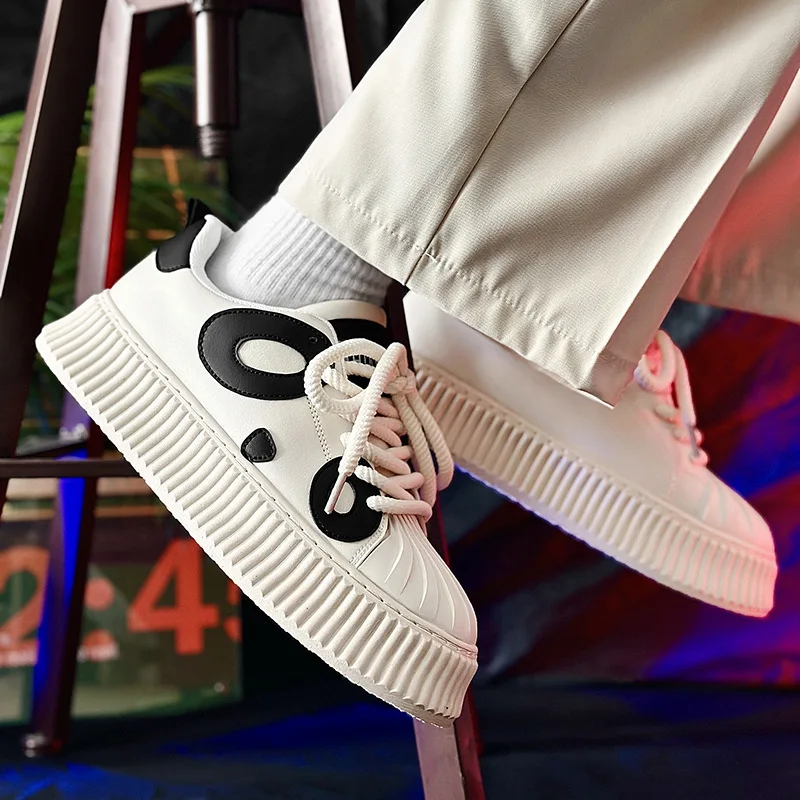 Factory wholesale high quality men fashion leather shoes casual walking shoes