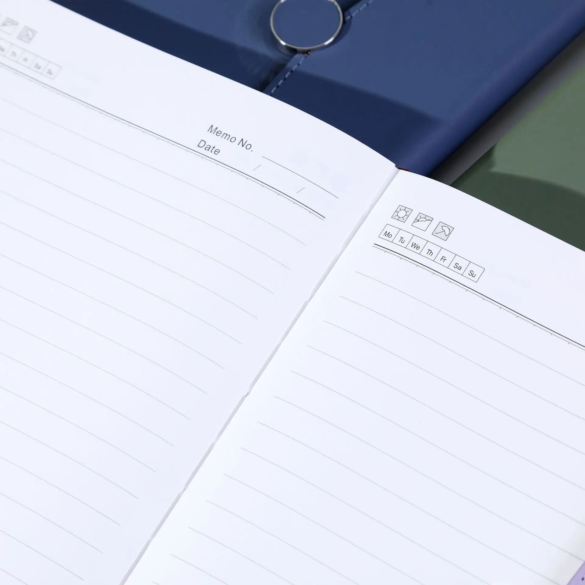 Cheap Bulk 2024 diary notebooks Eco Friendly papers wholesale agenda planner pu leather custom logo