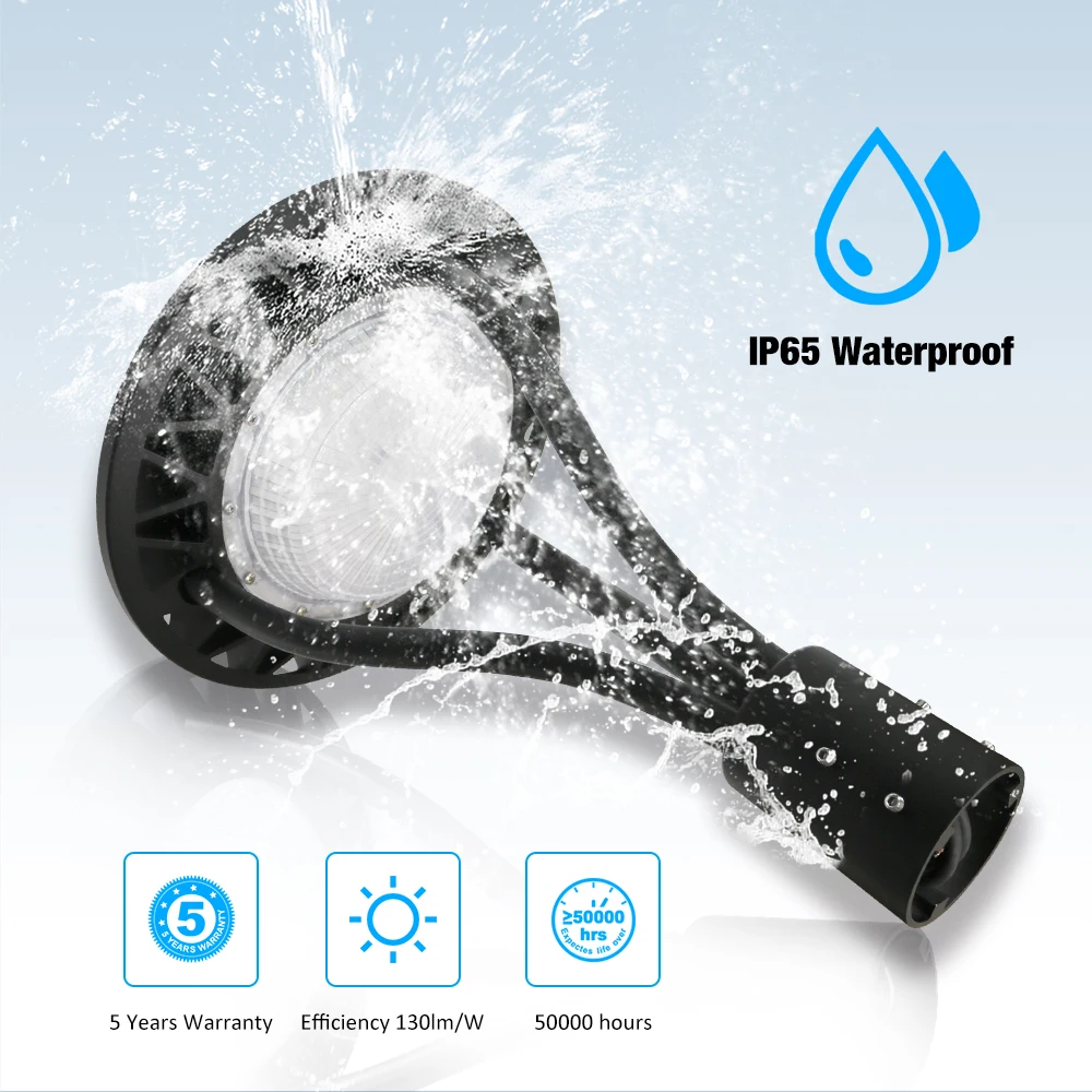 Romanso Spot Light ETL CCT 2700K 7800lm Garage 60W 100w 150w Led Post Top Garden Outdoor Light