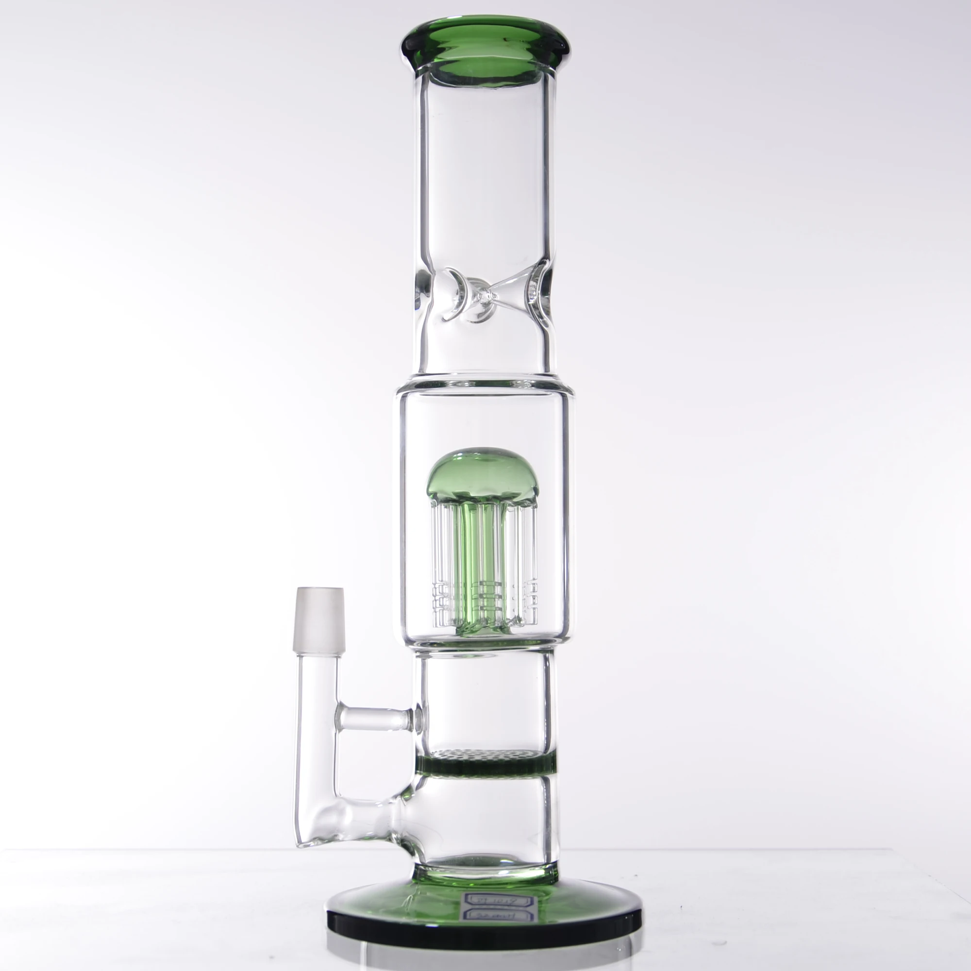 
 DF1019 зеленая сотовая и зеленая стеклянная водопроводная труба Musharoom  