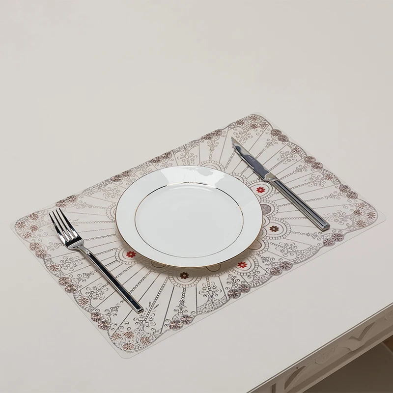 Table Mat Set of 4 for Dining Room Place mat Felt Plate PVC Dinning Table Mats