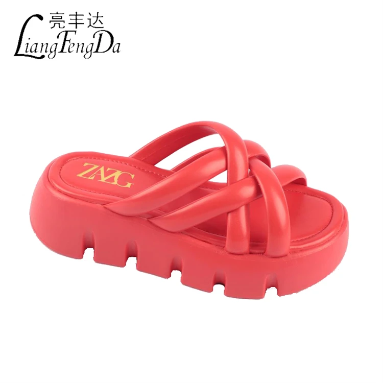 designer sandals Custom Logo Outdoor Slides Slippers for Women Soft Think Bottom Ladies Slippers Sandales-femme- PVC Custom Packing PU 600 Pairs