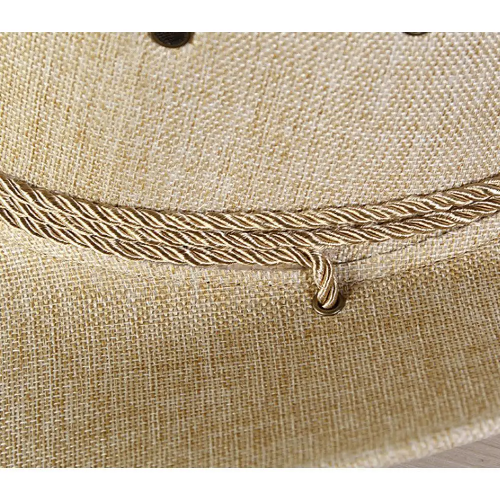 AI-MICH Promotion Factory straw cowboy hats directly sale cheap price mens Custom summer cowboy straw hat with leather strap