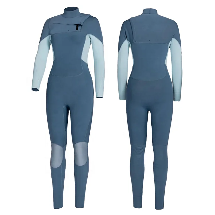 SVSPORTS Custom Logo Color matching 2/3mm Neoprene Warm Fullbody Waterproof Chest Zipper Wetsuit Women Surfing Suit