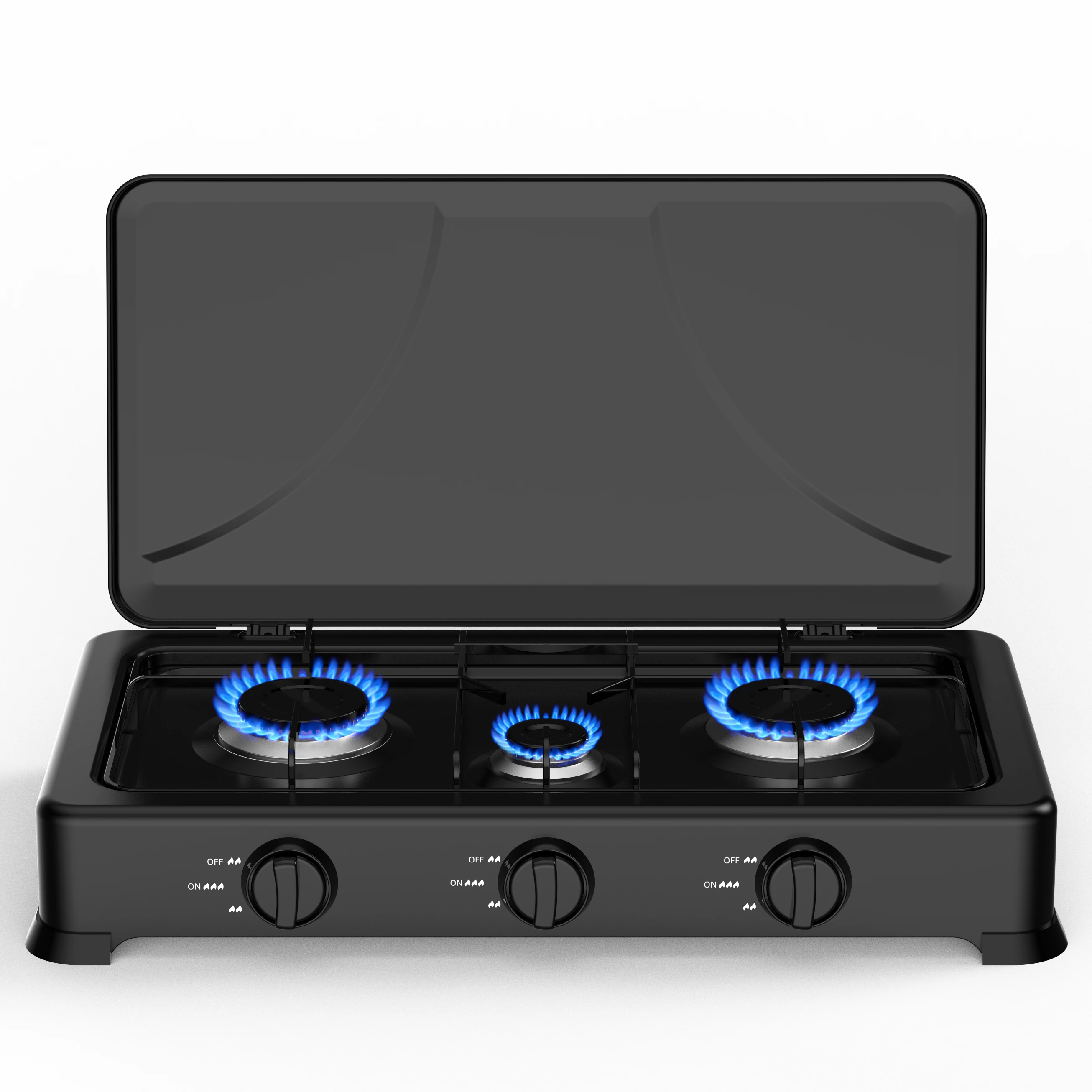Индивидуальная наружная газовая плита с 3 ГОРЕЛКАМИ, Большая Настольная плита, портативная газовая плита