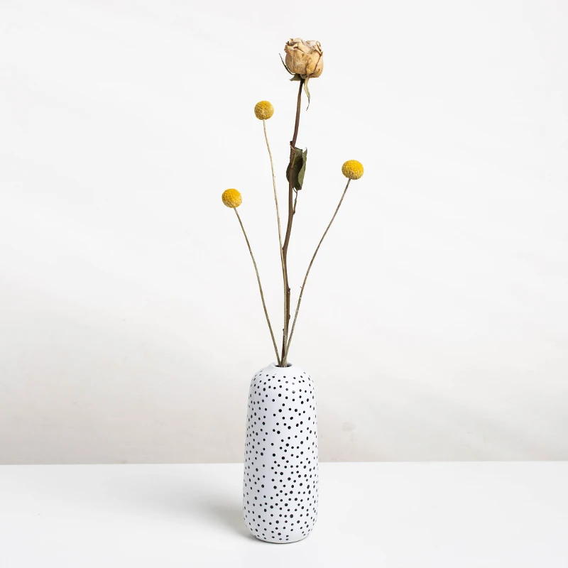 Yuanwang Ornament Nordic Porcelain Ceramic Vase Table Decorative Minimalist Flower Vase