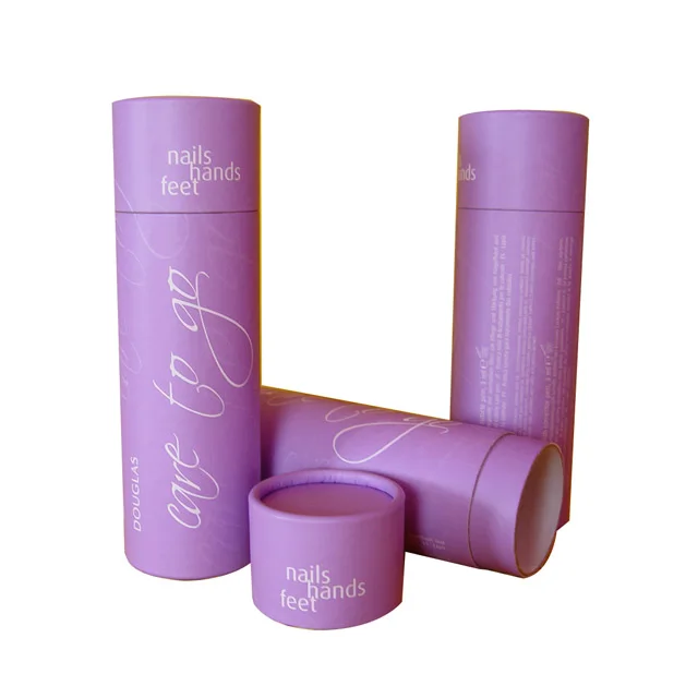 
 Биоразлагаемая упаковка из крафт-бумаги, Круглая картонная трубка, цилиндрическая бумажная трубка с напечатанным логотипом  