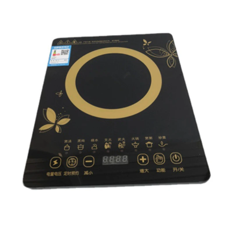 220v Induction cooker 2000W touch control black color easy to operate rice soup milk hotpot rice keep warm function