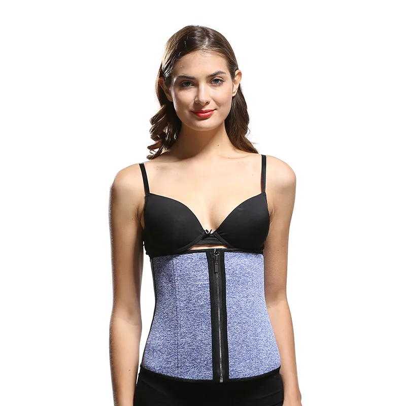  waist trainer with zipper Weight lifting slimming massage belt Traction retaining back support