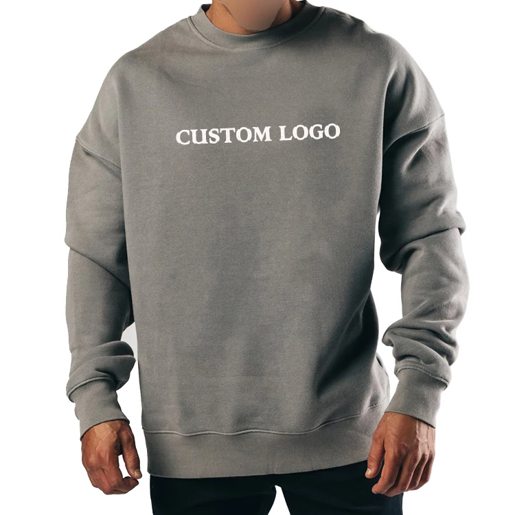 OEM Wholesale Manufacturer Cotton Sports Men Plain Sweatshirt Streetwear Crewneck Pullover Mens Sweatshirts