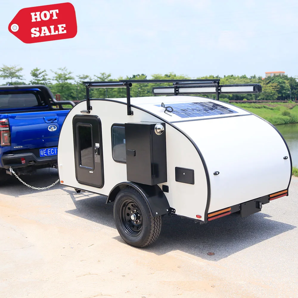 Караван Rv Camper туристический капсульный прицеп мини-внедорожник по суше сэндвич-панель кемпер каплевидный небольшой караван