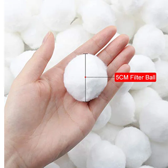 
30-50Mm Backwash Staple Fiber Filter Ball Fiber Media For Waste Water 