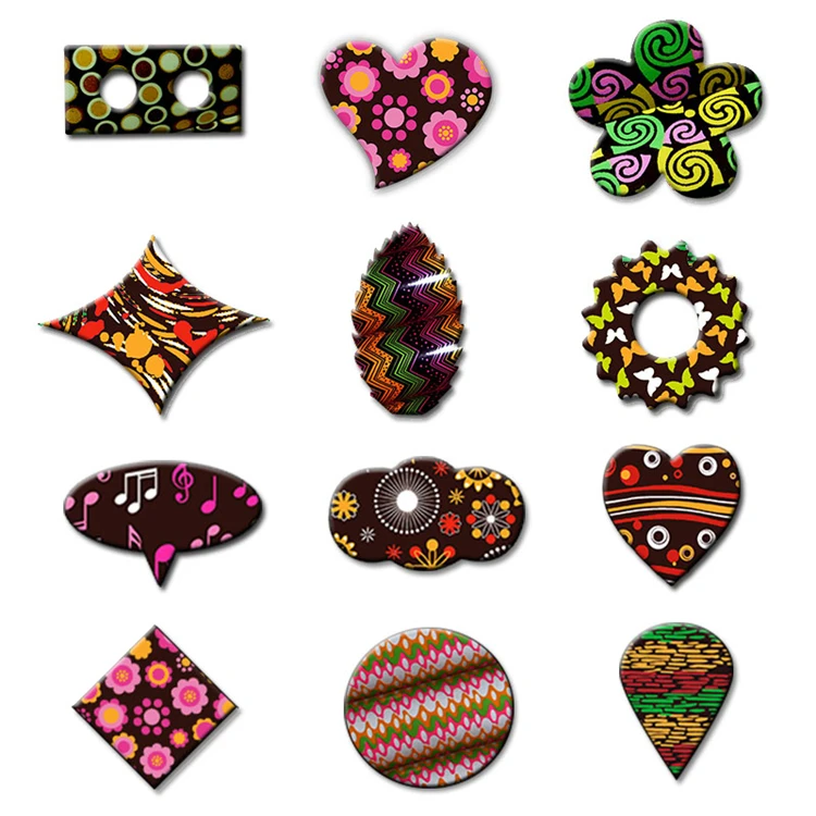 Color DIY West Dessert Cake Decoration Insert Baking Edible Model Biscuit Transfer Printing Chocolate Paper