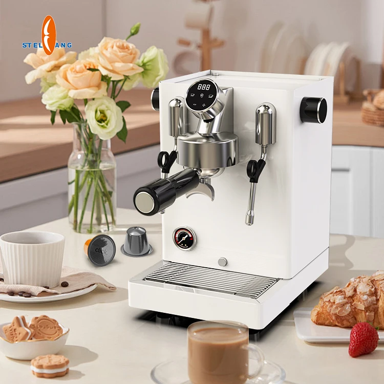 Professional Commercial Electric Coffee Machine Business Automatic Espresso & Expresso Stainless Steel Housing for Car Hotel Use