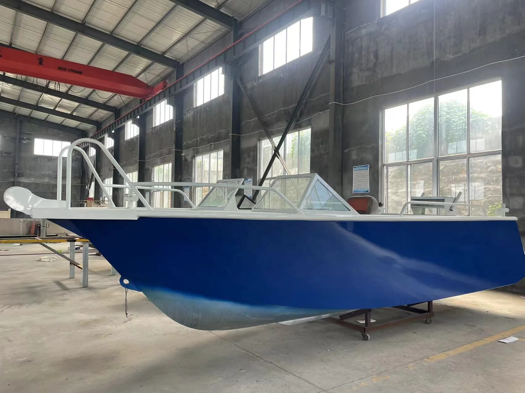 6.5M China Manufacturer Aluminum Hull Fishing top Bass Boat With Center Console For Sale