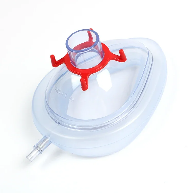 CE ISO Safe And Reliable Surgical Silicone PVC Medical Disposable Breathing Anaesthesia Oxygen Mask With Valve