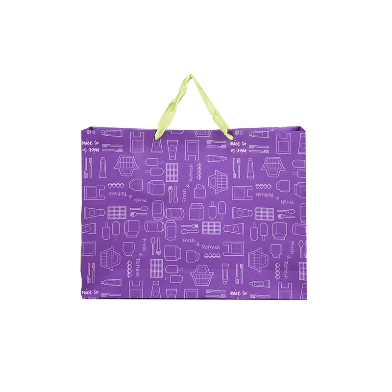 customized logo luxury non woven reusable tote shopping, bags portable carrier pp non woven bags for the market/