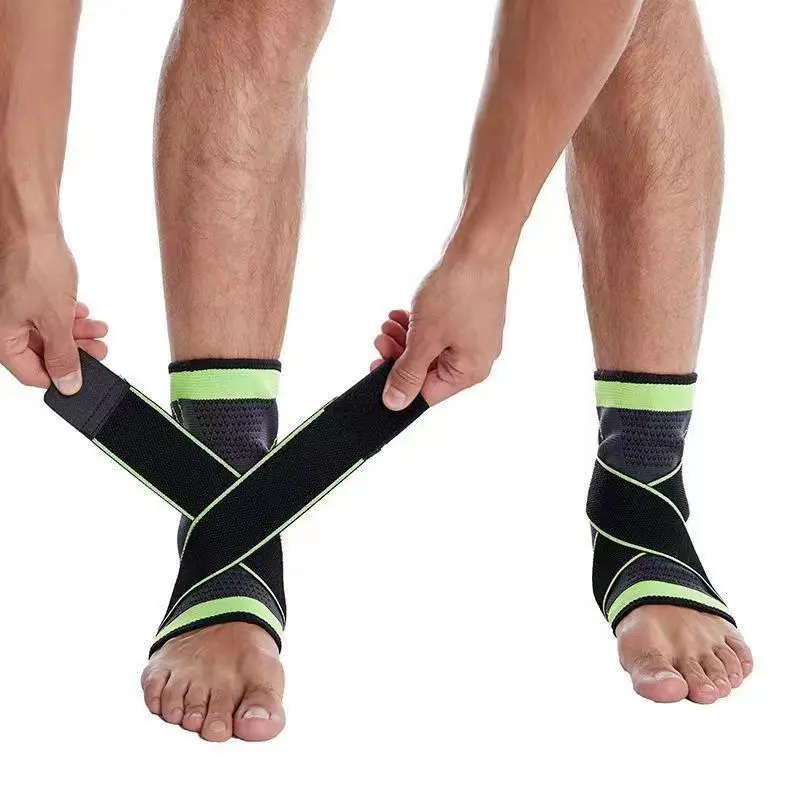 1PC Adjustable Compression Bandage Ankle Support Ankle Brace Elastic Ankle Strap Protector Fitness Sport Gym Stabilize Ligaments