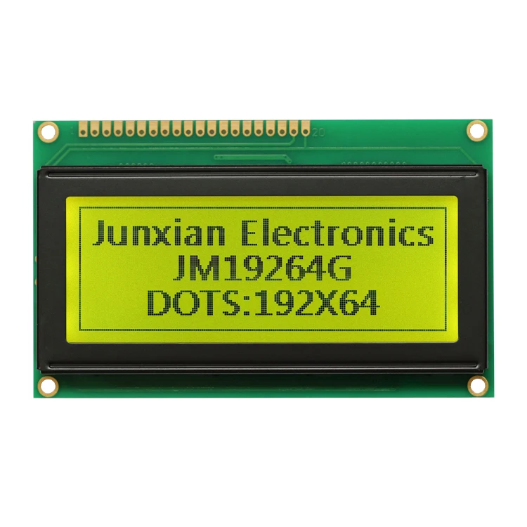 19264 lcd display blue green yellow lcd screen 192x64 graphic lcd module