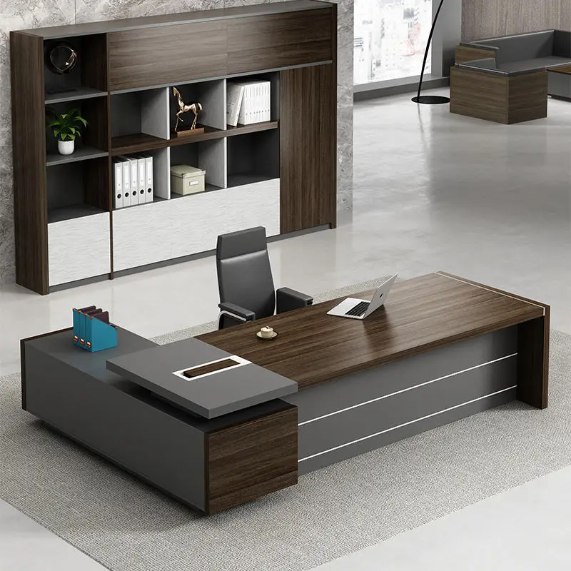 Luxury High Tech Executive Wood Office Desk Home  Classic Boss Office Desk