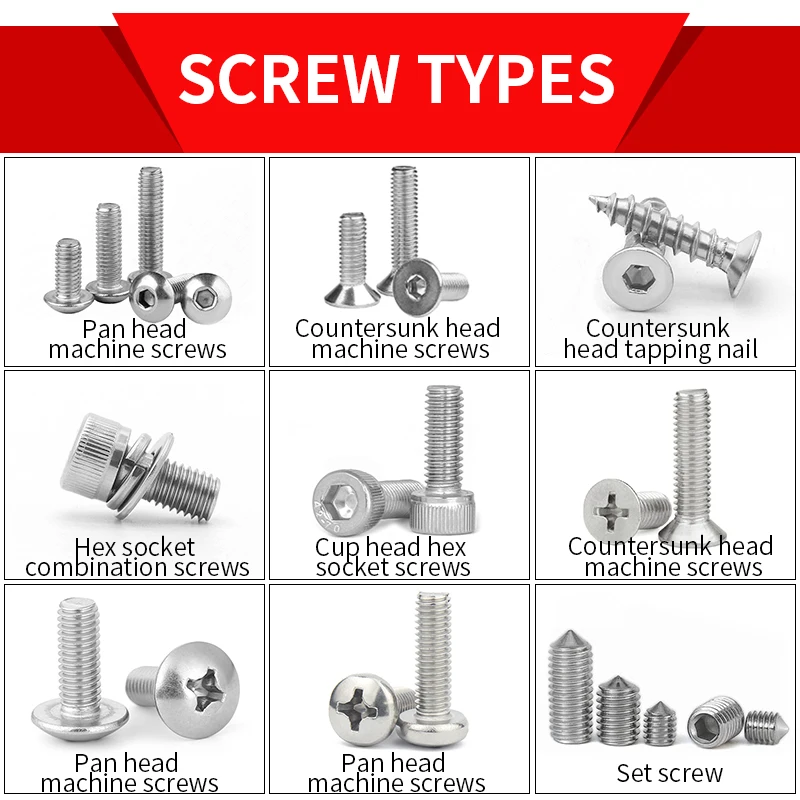 Hastelloy Steel Countersunk Head Phillips Slot Machine Screws Slotted Countersunk Flat Head Screws