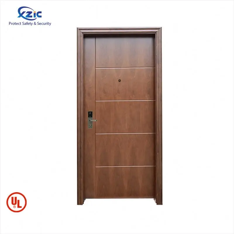 Fire Rated Veneer Wooden Flush Door Chinese Antique Wooden Door