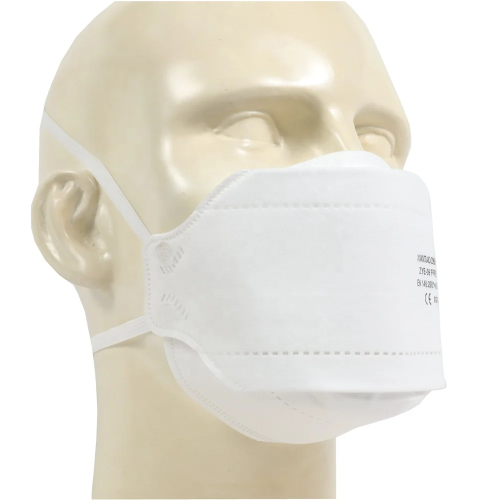 Fish shaped EN149:2001 CE FFP2 Filter Half Mask from White list Manufacturer