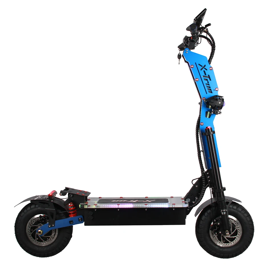 Х-Tron тачскрин Сенсорная панель мощный Электрический скутер 72V 8000W 13 дюймов способный преодолевать Броды для взрослых максимальная скорость 100 км/ч