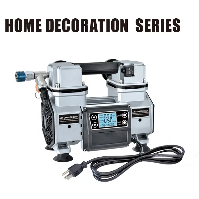brushless pneumatic oilless oil free mini portable  110v 220v silent quiet air screwdriver car ac air compressor pump