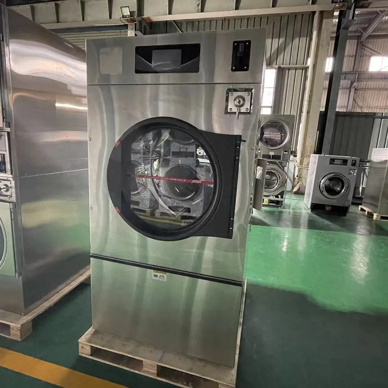 Industrial Cloth Dry Clothes Drying Machine 22kg Single Tumble Laundry Machine for Sale Electric Heating Steam