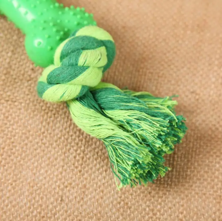 Pet Toys Wholesale Silicone Bone Durable Chew Rope Toy Interactive Pet Dog Toys