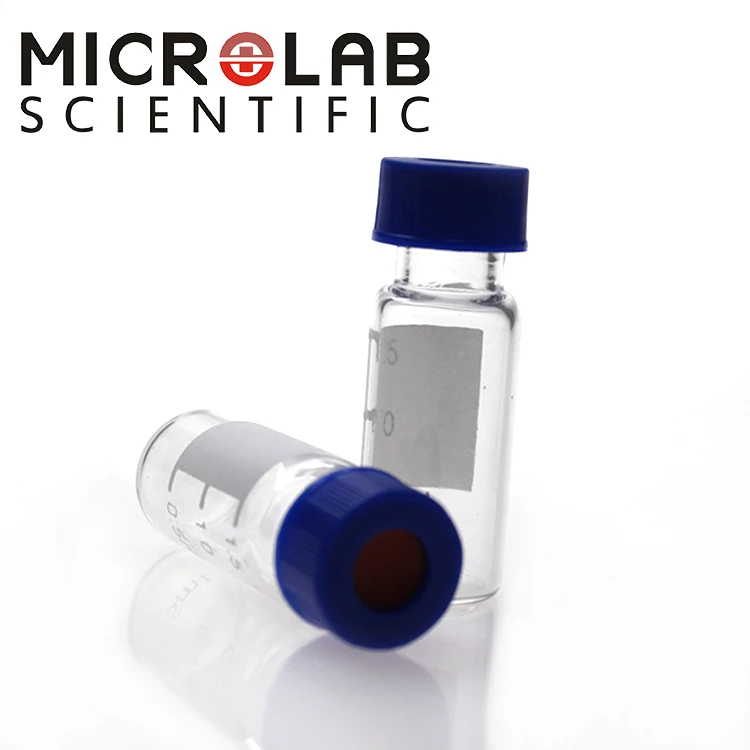 9mm screw caps Blue closed bonded Caps PTFE /Silicone for 9-425 2ml sample vial