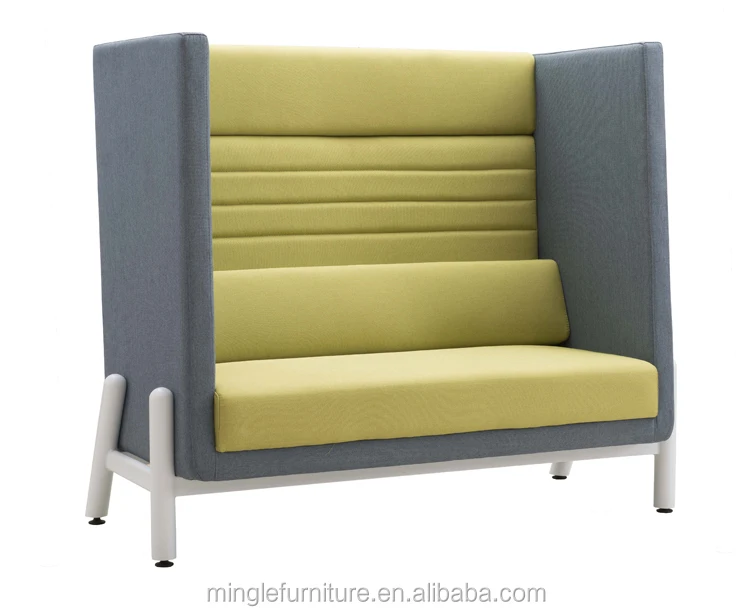 Area High Back Fabric Upholstered Modular Cafe Booth Office Sofa Seat