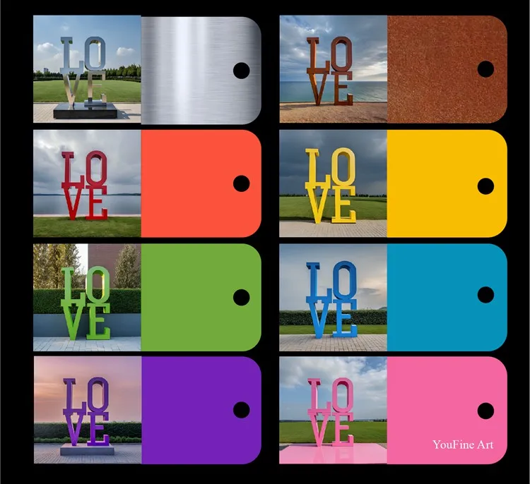 stainless steel sculpture color design