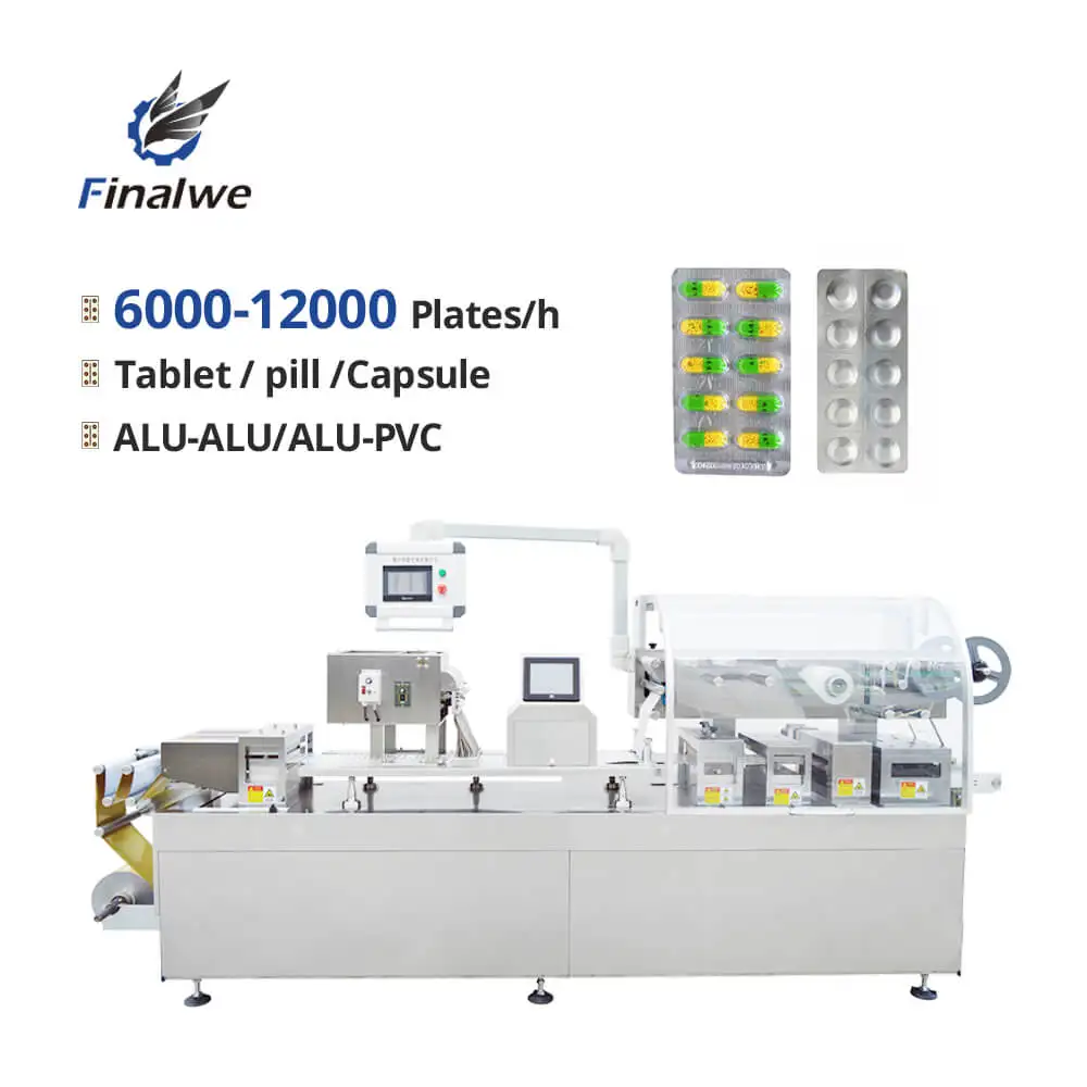 Automatic Dpp 80 140 Dpb Alu Pvc Honey Blister Packing Machine For Capsule Tablet
