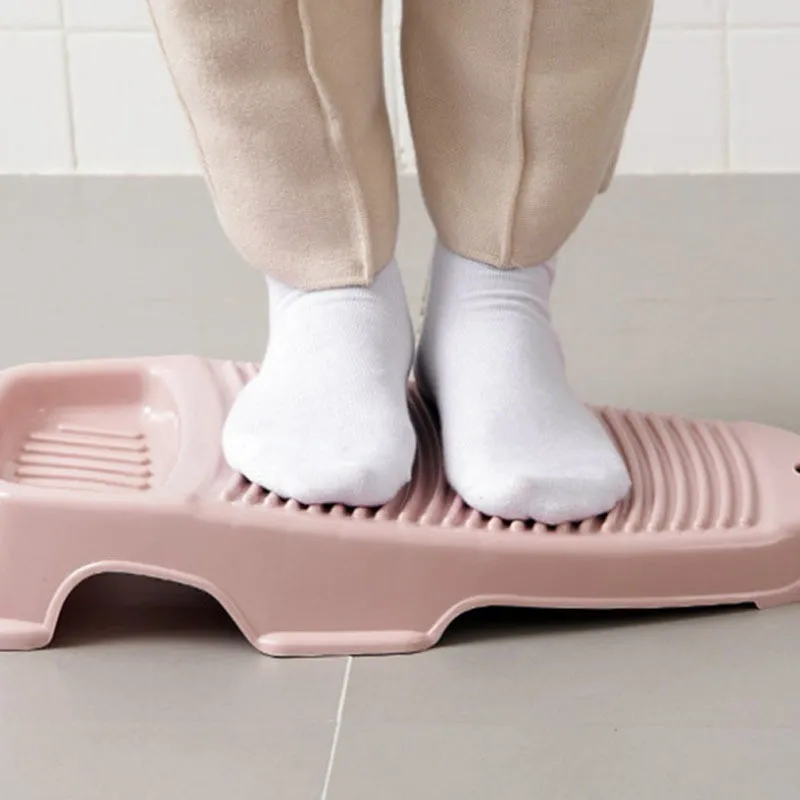 Thicken Scrubboards Clothes Washboard Plastic Anti Slip Washing Board with Soap Holder Laundry Scrubbing Home Cleaning
