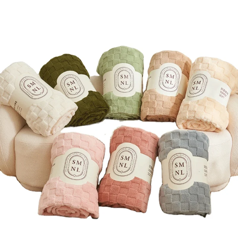 Super Soft Thick Fleece Blanket adult Blanket With Logo thicken wholesale winter blankets with Logo