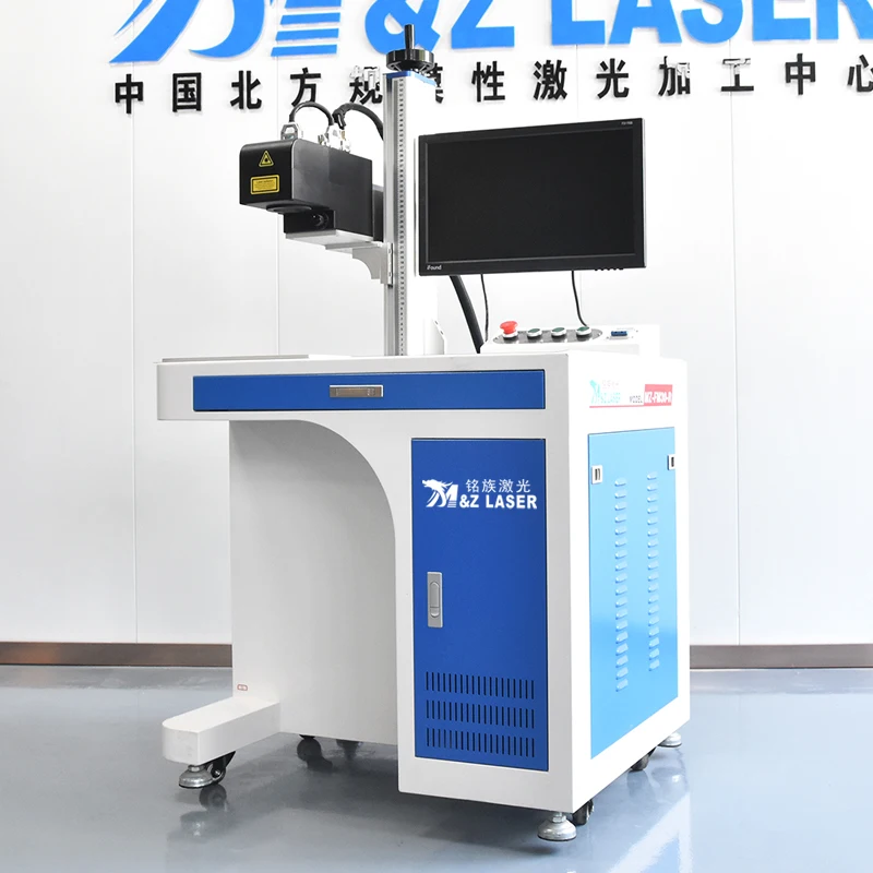 3D 60w M&Z  dynamic focusing standard fiber laser marking machine  metal arc spherical surface