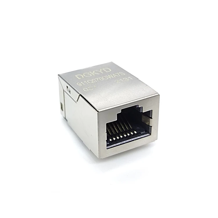 TAB-UP gigabit integrated transformer RJ45 network connector without light with shielding SMT DGKYD